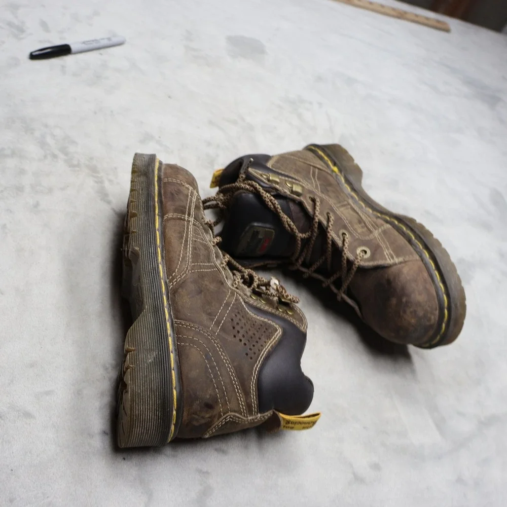 Dr. Martens Men 6 Women 7 Work Boots Brwn Ironbridge Steel Toe Industrial Safety